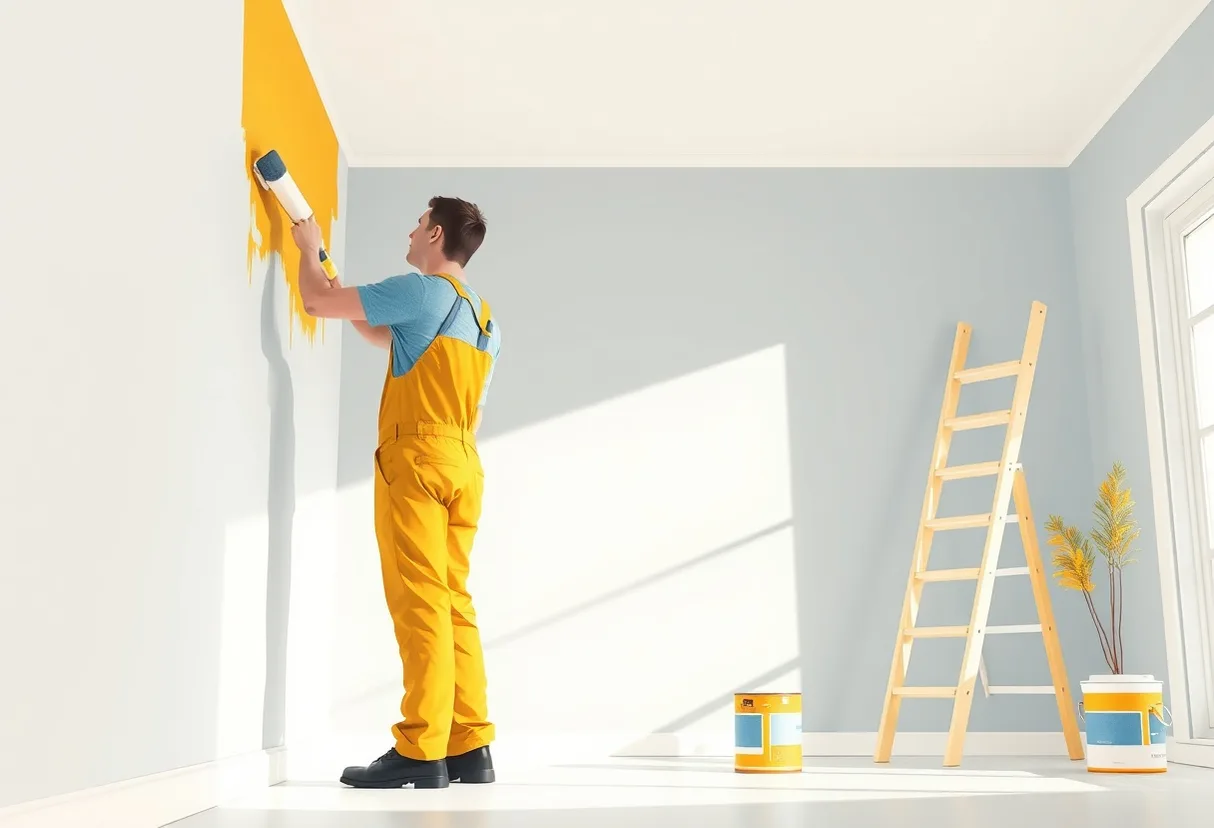 Peintre Saint-Omer 62500 en intervention sur un chantier